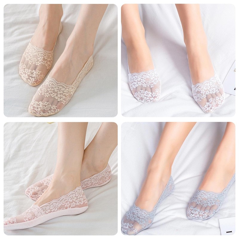 Doyime Women's Foot Covers (Set of 5) Shallow Shoes, Footcover,