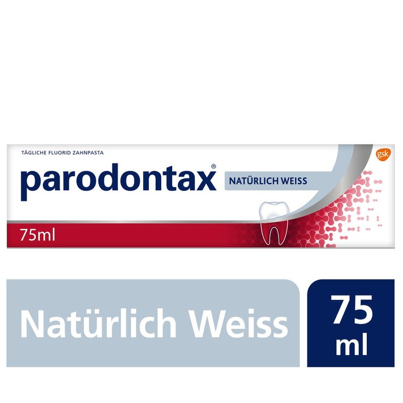 Parodontax Natural White Daily Toothpaste, 1 x 75 ml, Helps