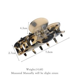 Acetate Hair Claw 3 colours to choose from Brown