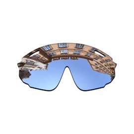 Vonxyz Lenses Replacement for Oakley Wind Jacket 2.0 OO9418 Sunglass - Chrome MirrorCoat Polarized