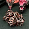 Hollow Metal DND Dice Set Game D and D Dice