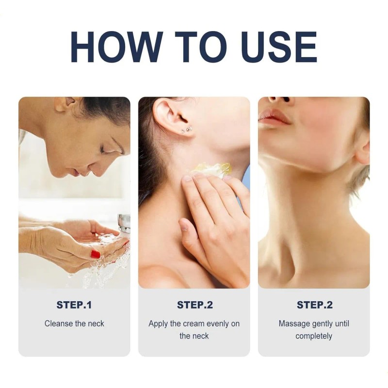Crema Hidratante Facial Para Cuello Con Colágeno, Hialurónic