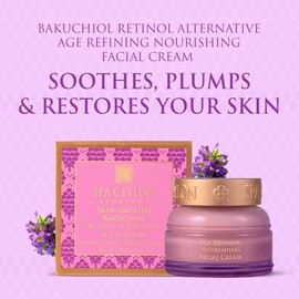 SPA CEYLON-Crema facial nutritiva antienvejecimiento Bakuchiol Cuidado facial Cuidado diario de la piel Ayurveda
