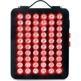 Dispositivo de Terapia de Luz Roja,300W 660/850nm Near Infrared Lighting Luz Roja de Alta Potencia e Irradiancia con Temporizador, para la Salud de la Piel, Alivio del Dolor, Recuperación Muscular