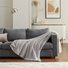 Bedsure Blanket Sofa Cuddly Blanket - Warm Sherpa Sofa Throw