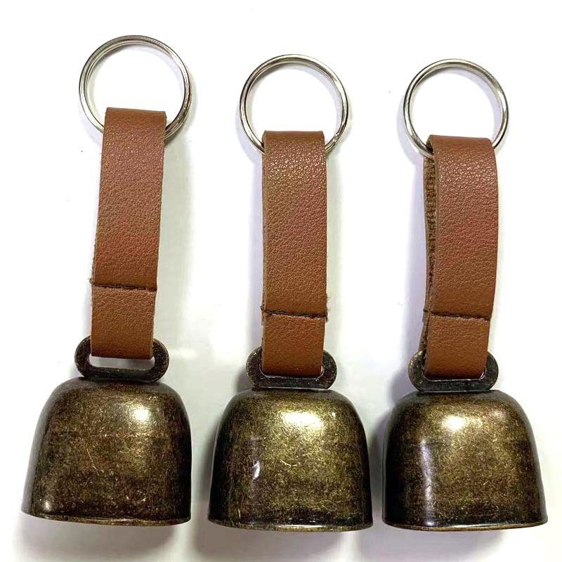 Zgwansui 2 Pack Small Cow Bell for Dog Collar with