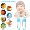 2 Pieces Silicone Baby Spoons Baby Feeding Spoon with Standing