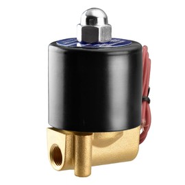 Heschen Brass Electric Solenoid Valve 1/8 Inch DC 24V Direct action Water Air Gas Normally Closed Replacement Valve