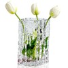 Aoderun Glass Vase Crystal Vase Heavy Duty Large Flower Vase