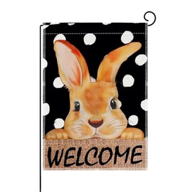 Yogayet Easter Garden Flag 28x40 Inch Double Sided Small Easter Flags for Garden, Burlap Easter Garden Flags, Easter Yard Flags for Outside Easter Decoration