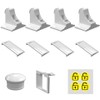 Invisible Magnetic Cabinet Safety Lock with Adhesive Mount & Key