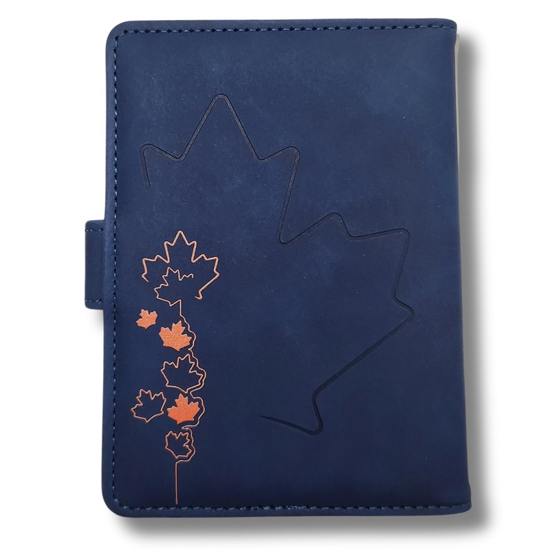 RedDeer Canada Passport Holder Wallet Premium PU Leather Travel Passport