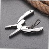 KONTONTY Sturdy Stainless Steel Mini Pliers for Cutting Multi-use Folding