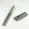 2-in-1 Portable Foldable Hair Brush Hair Comb 6ea