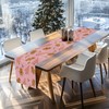 Tian Zhun Christmas Table Runner Pink Gingerbread Table Runner Christmas