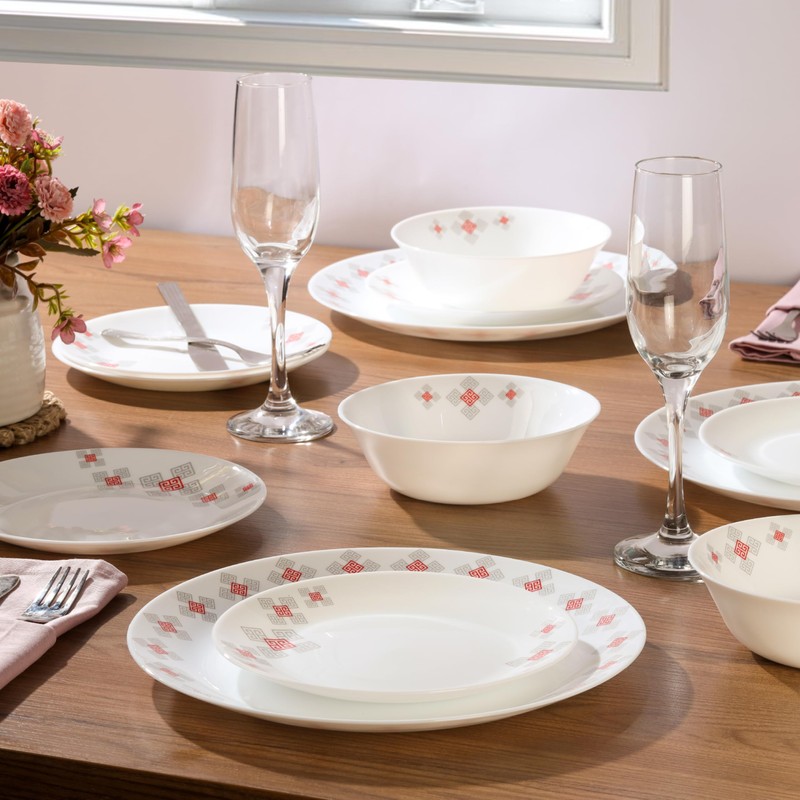 Cello Regal Dinnerware Set of 18 pieces, Service for 6,
