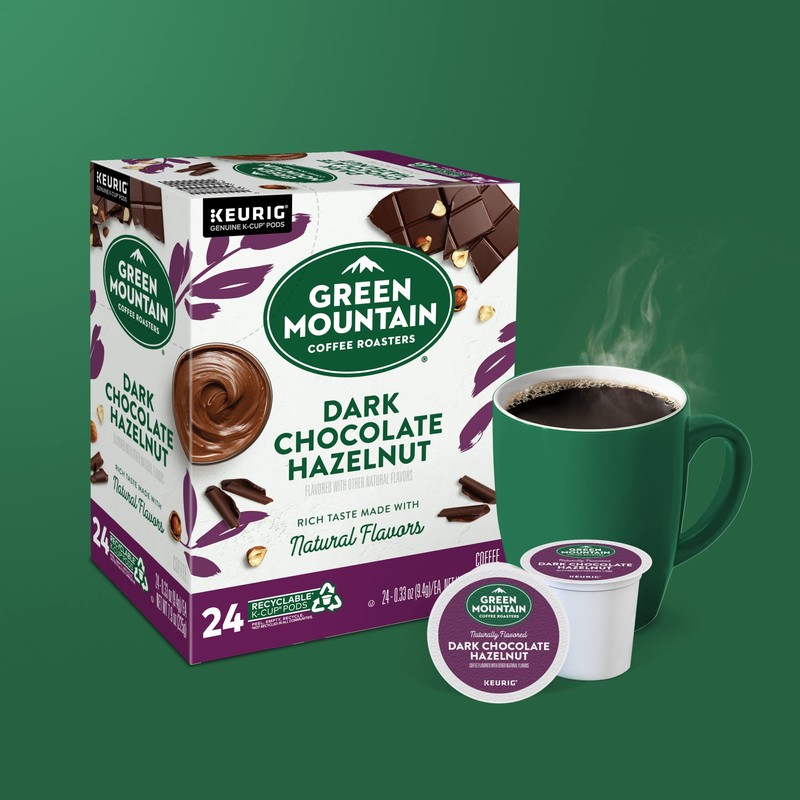 Green Mountain Coffee Roasters Dark Chocolate Hazelnut Coffee, Keurig Single