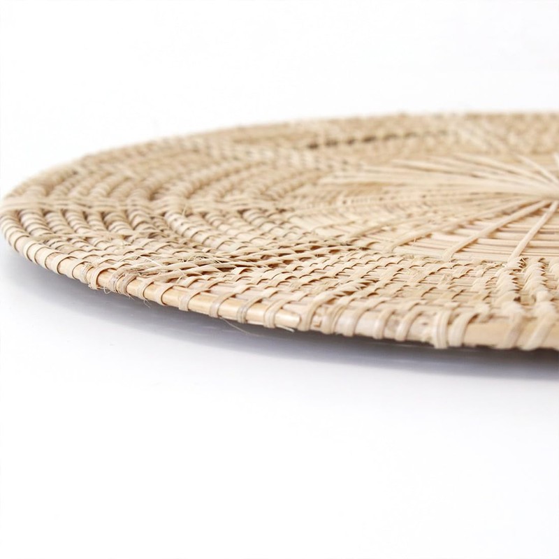rattan round lunch mat