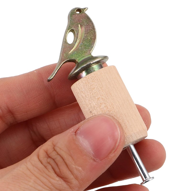 EXQUIMEUBLE 1 Juego Hand Twisted Bird Call Whistle For Practical