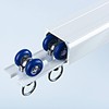 AILEADING Ceiling Curtain Track Wall Mounted Metal Curtain Rod with