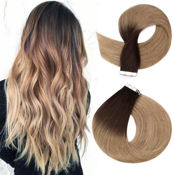 20 + 40 Pieces Real Hair Tape Extensions