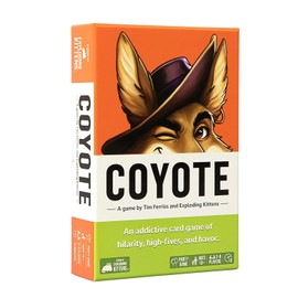 Exploding Kittens Coyote Created by Tim Ferriss | Perfect for Family Fun, Game Night, and Travel | 3-8 Players, 10 Mins, Ages 10 and Up