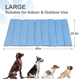 Heeyoo Outdoor Dog Bed, Water Proof Camping Dog Bed, Machine Washable and Portable Travel Dog Bed, Foldable Outdoor Pet Bed for Small, Medium, and Large Dogs, Outdoor Dog Mat