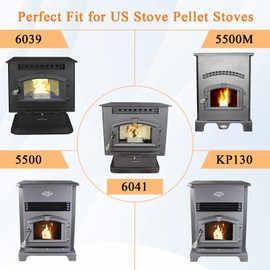 Criditpid Replacement 80473 Exhaust Blower Motor for US Stove & USSC American Harvest 6039 6041, King KP130, KP60, Ashley 5500 5500M 5500XL Pellet Stoves.(Without Housing)