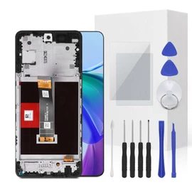 JENCYFU TCL 50 Pro NxtPaper Screen Replacement Full LCD Screen Display Touch Digitizer Frame Assembly with Repair Tool for Model TCL 50 Pro NxtPaper T803E T803D 6.8inch