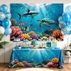 Under The Sea Backdrop 7x5FT, Ocean Underwater Coral Photography Background