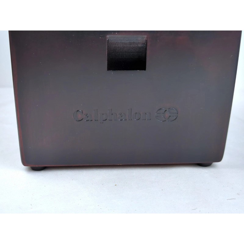 CALPHALON 17-Slot Hardwood KNIFE & SHEARS Storage Block, BLACK WALNUT