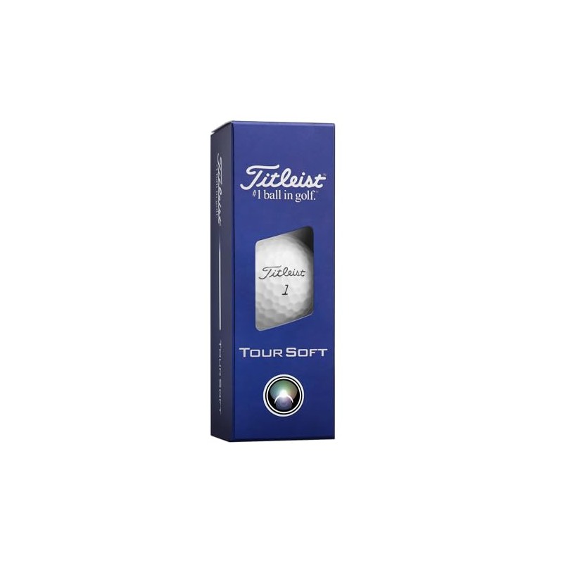 Titleist Tour Soft Golf Ball, Pack of 12, White, Numbers