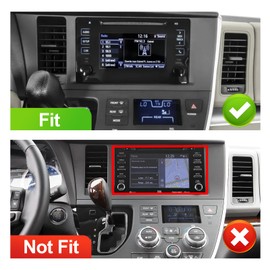 4+64G 9-inch Android 13 WiFi 6 Car Stereo for Toyota Sienna 2015-2018 IPS Touchscreen Screen Bluetooth 5.4 Car Radio with Carplay & Android Auto Support Backup Camera FM Navi SWC