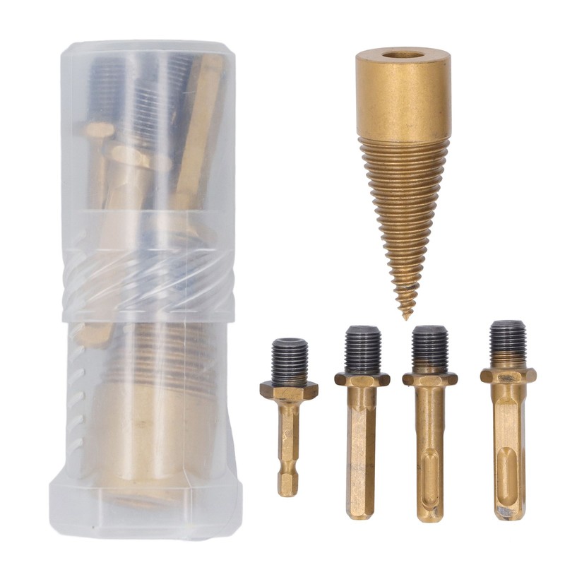 5Pcs Firewood Drill Bit 32mm Wood Log Splitter C45 Steel
