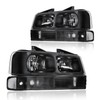 DimFlux Headlight Assembly Compatible with 2003-2014 Chevy Express/SAVANA 1500, Fit