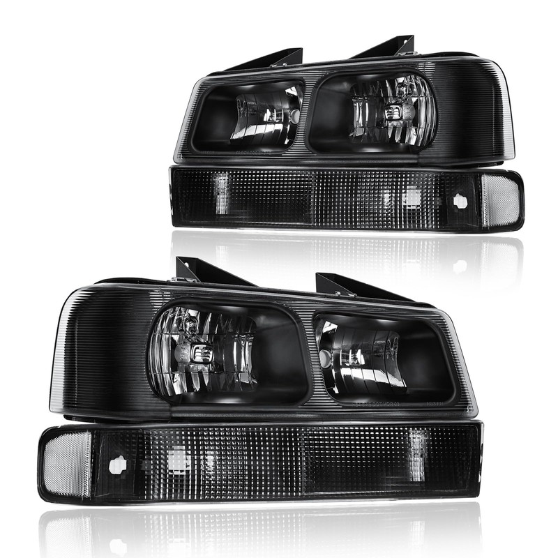 DimFlux Headlight Assembly Compatible with 2003-2014 Chevy Express/SAVANA 1500, Fit
