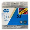 KMC S1RB E-BIKE Chain, Silver, Medium