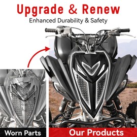 Raptor 700 700R Front Fascia Radiator Cover Hood for Yamaha 13-25, Front Plastic Panel Grill Nose for Yamaha Raptor 700 700R 2013-2025 Accessories, Replace OEM#1PE-F3391-60-00