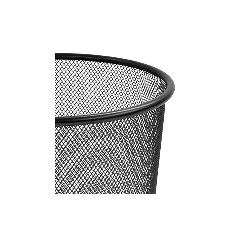 OSCO Black Wiremesh Waste Bin | Round | Height -
