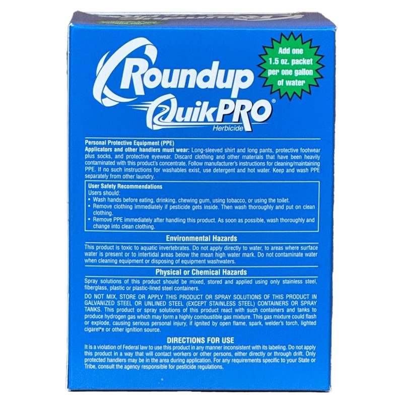 Roundup Quick Pro 1 box Makes 5 Gallons-3 Boxes