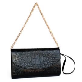 Elegant Black Women's Clutch Bag for Weddings, Evening Bags and Clutches, Wrist Bag (T1 Black)