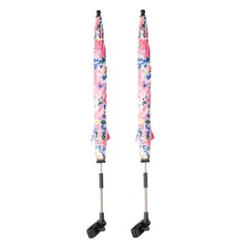 Easylife UV Umbrella Parasol (Pack of 2) Portable Garden Parasol with +40 UV Protection, Attach Garden Umbrella to Chairs & Tables, Perfect for Adults & Children with Sensitive Skin - Fully Guaranteed