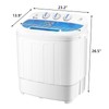 Portable Washing Machine and Dryer, 15Lbs Twin Tub Portable Washer