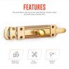 ZAVIA Brass Door Bolt Lock (Pack of 2) | 4-inch