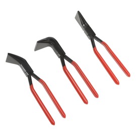 3-Piece Hand Seamers Sheet Metal Tools, Sheet metal Bending Pliers Set Straight, 45° & 90° Metal Bender Tool for Automotive Repair Sheet Metal Fabrication