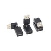 GELRHONR USB 2.0 to USB Female 90 Degree Adapter, Rotating