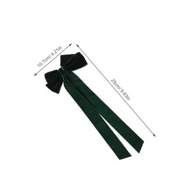 FRCOLOR 6pcs Velvet Hair Bow Clips for Women Non Slip Duckbill Barrettes Soft Accessories for Back Hair Styling Birthday and Daily Wear