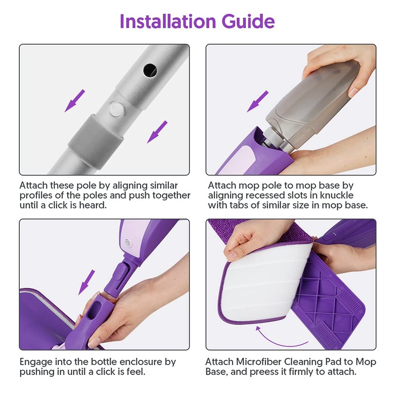 Spray Mop for Floor Cleaning - SEVENMAX Microfiber Floor Mop