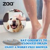 zaa Shower Drain Hair Catcher, 2 Pack Premium Silicone Drain