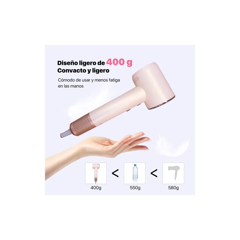 Secador De Cabello Profesional Alta Velocidad Lónico Con Led